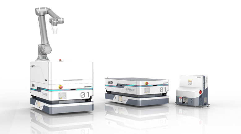 ag博天堂數位開發的自主式移動機器人（AMR250M），搭配全向輪並結合AI演算法、2D LiDAR、3D攝影機等技術，協助客戶實現產線全自動化